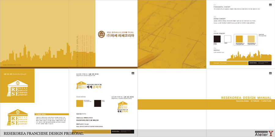 REDEKOREA, 레쎄코리아 프랜차이즈 디자인 메뉴얼